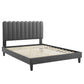 Reagan Twin Performance Velvet Platform Bed By Modway - MOD-6887 | Beds | Modishstore - 10