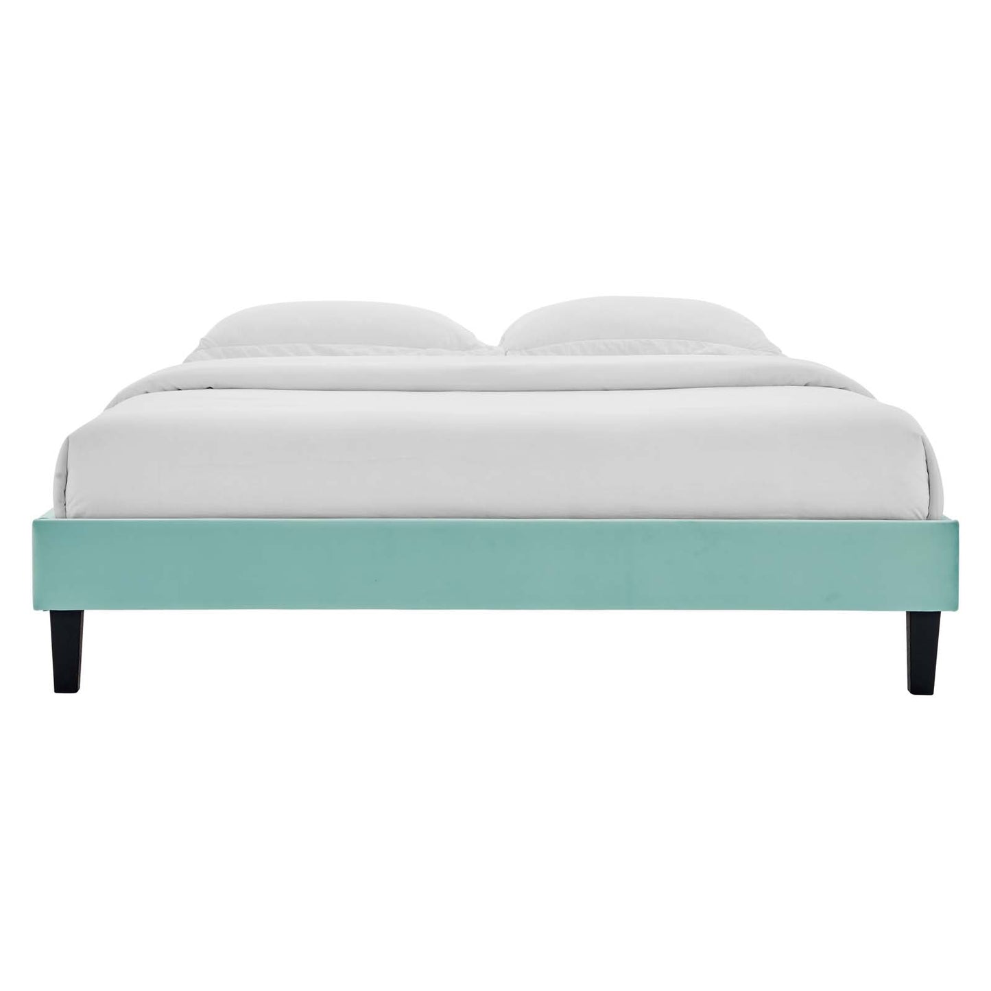 Reagan Twin Performance Velvet Platform Bed By Modway - MOD-6887 | Beds | Modishstore - 64