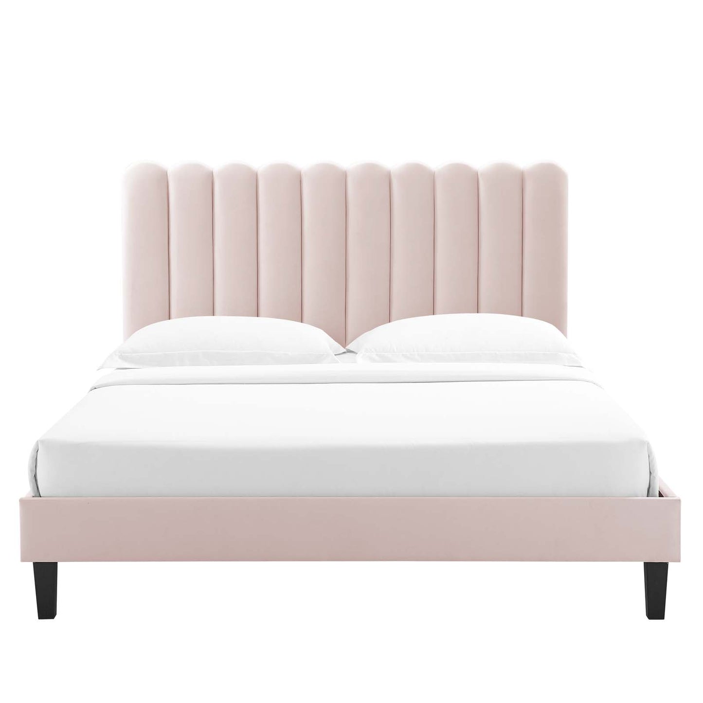 Reagan Twin Performance Velvet Platform Bed By Modway - MOD-6887 | Beds | Modishstore - 92