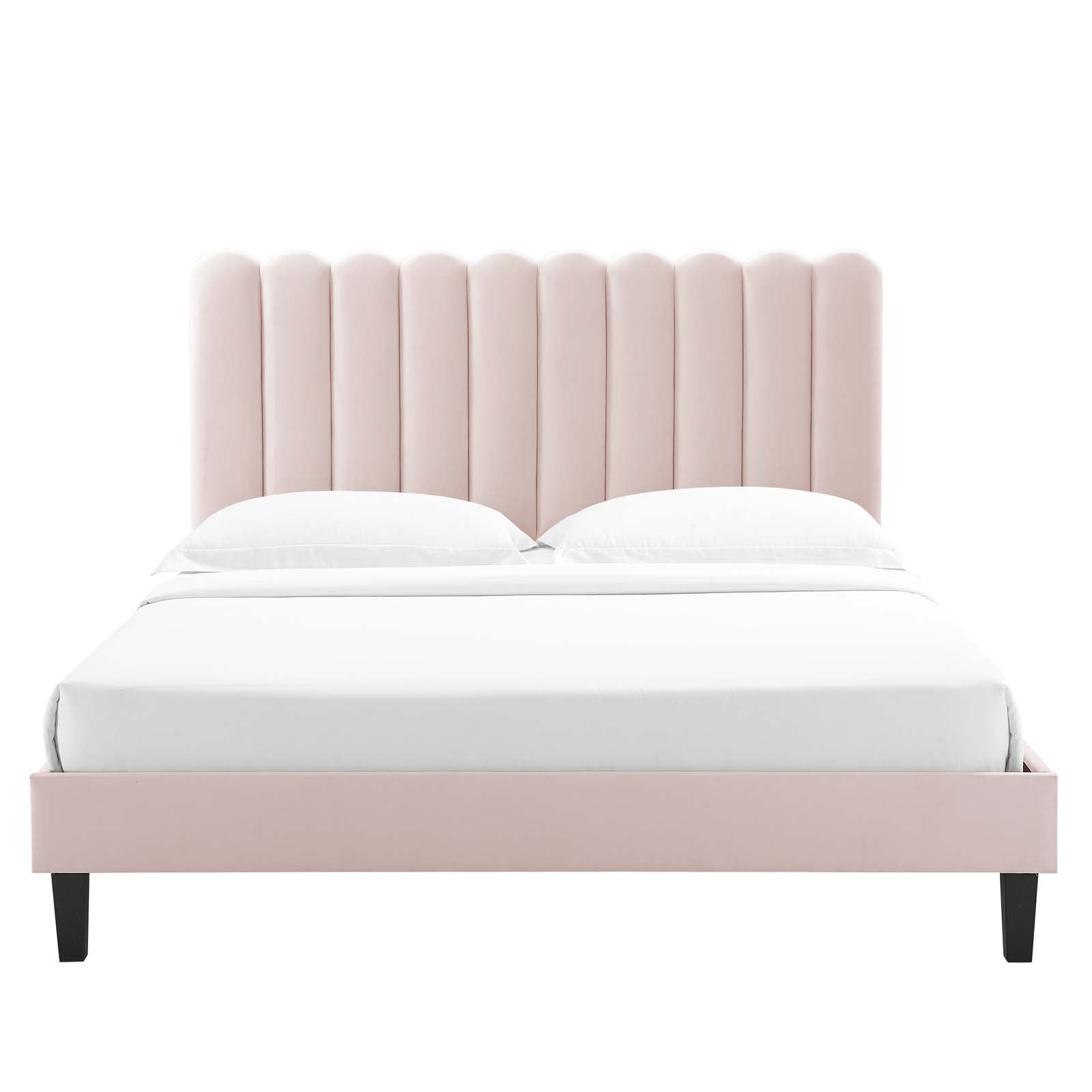 Reagan Twin Performance Velvet Platform Bed By Modway - MOD-6887 | Beds | Modishstore - 92