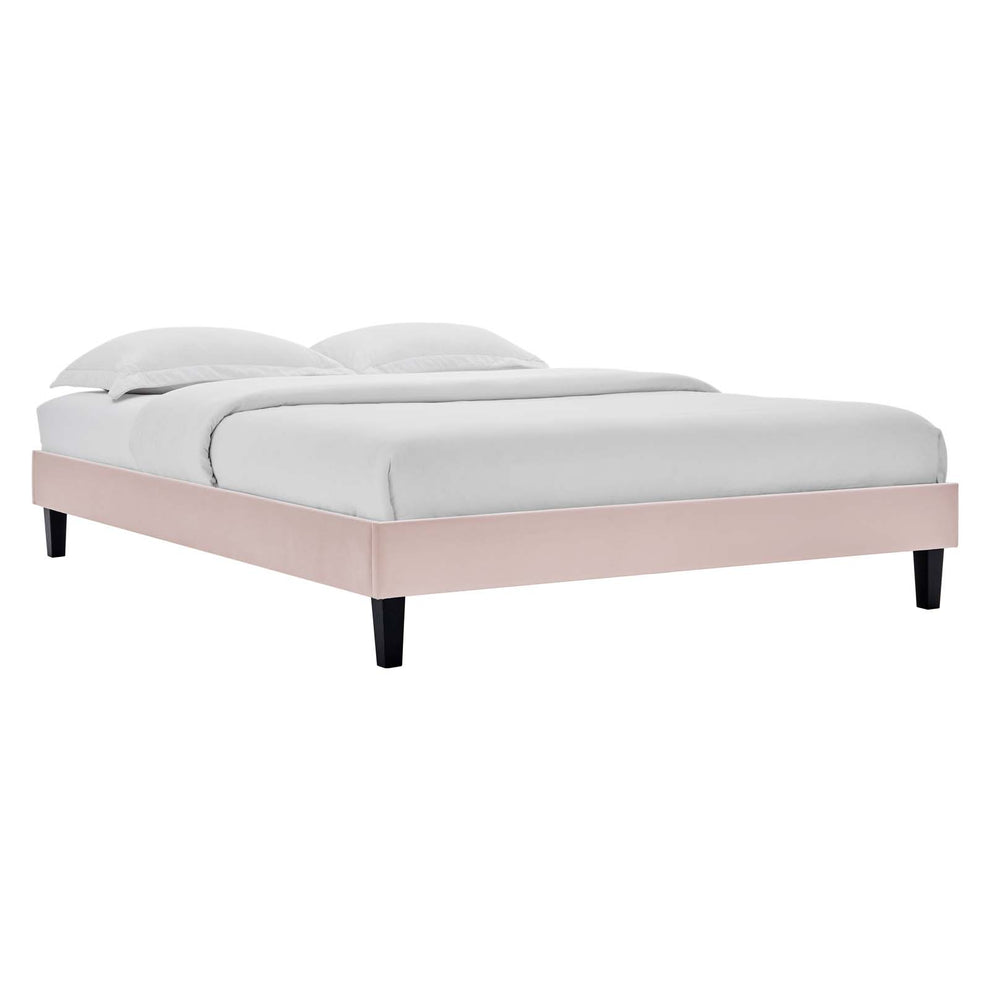 Reagan Twin Performance Velvet Platform Bed By Modway - MOD-6887 | Beds | Modishstore - 94
