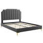 Colette Full Performance Velvet Platform Bed By Modway - MOD-6888 | Beds | Modishstore - 10