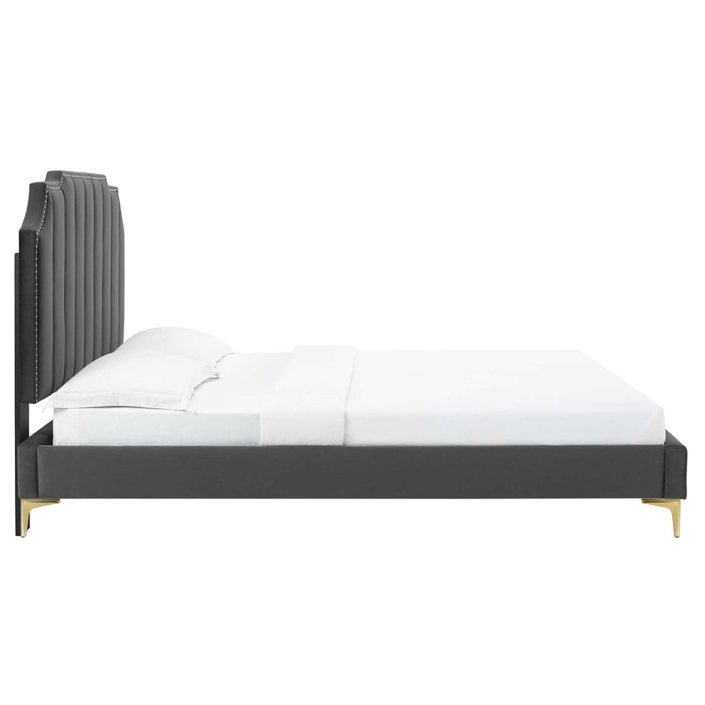 Colette Full Performance Velvet Platform Bed By Modway - MOD-6888 | Beds | Modishstore - 11