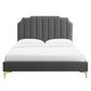 Colette Full Performance Velvet Platform Bed By Modway - MOD-6888 | Beds | Modishstore - 12