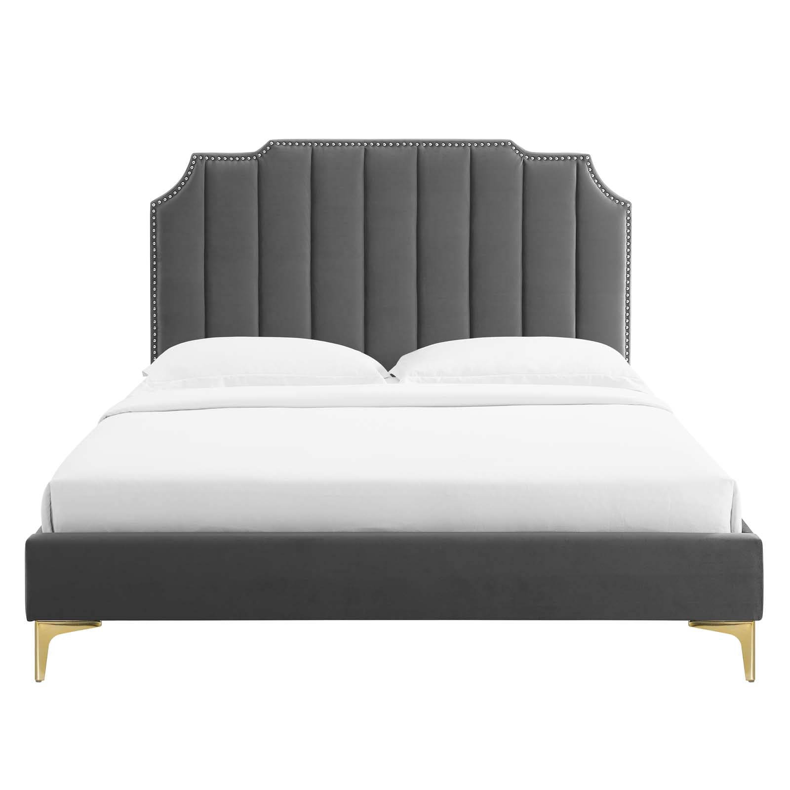 Colette Full Performance Velvet Platform Bed By Modway - MOD-6888 | Beds | Modishstore - 12