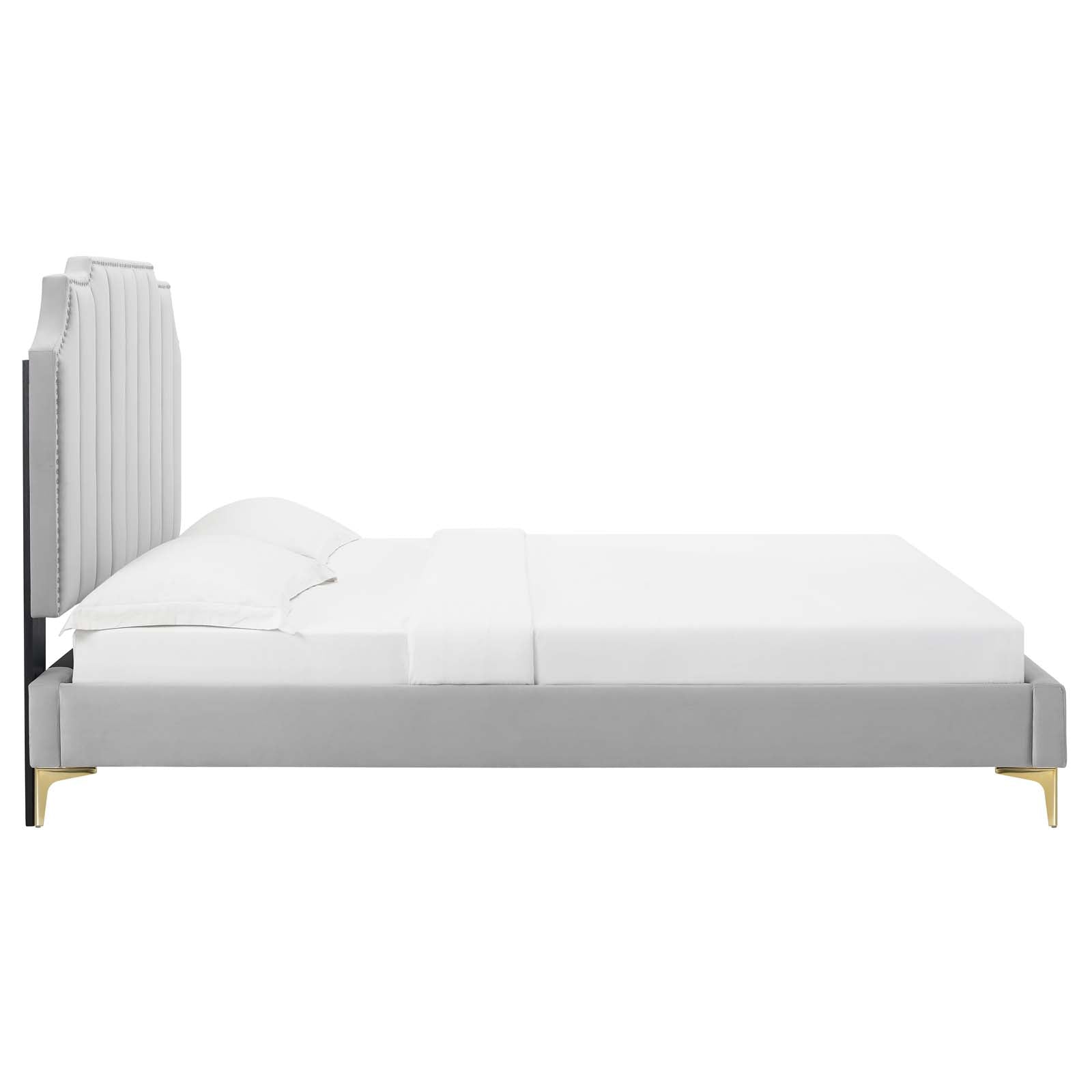 Colette Full Performance Velvet Platform Bed By Modway - MOD-6888 | Beds | Modishstore - 43