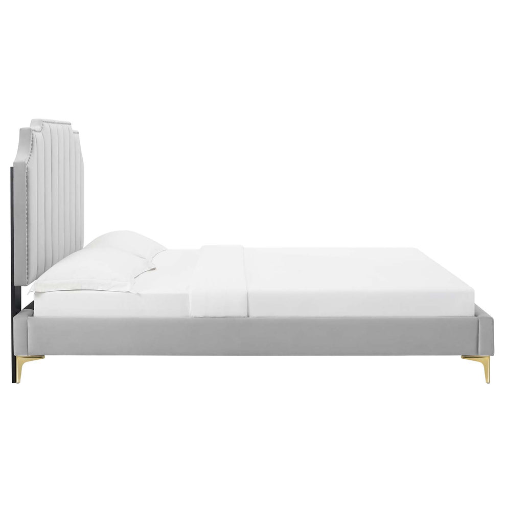 Colette Full Performance Velvet Platform Bed By Modway - MOD-6888 | Beds | Modishstore - 43