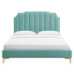 Colette Full Performance Velvet Platform Bed By Modway - MOD-6888 | Beds | Modishstore - 60
