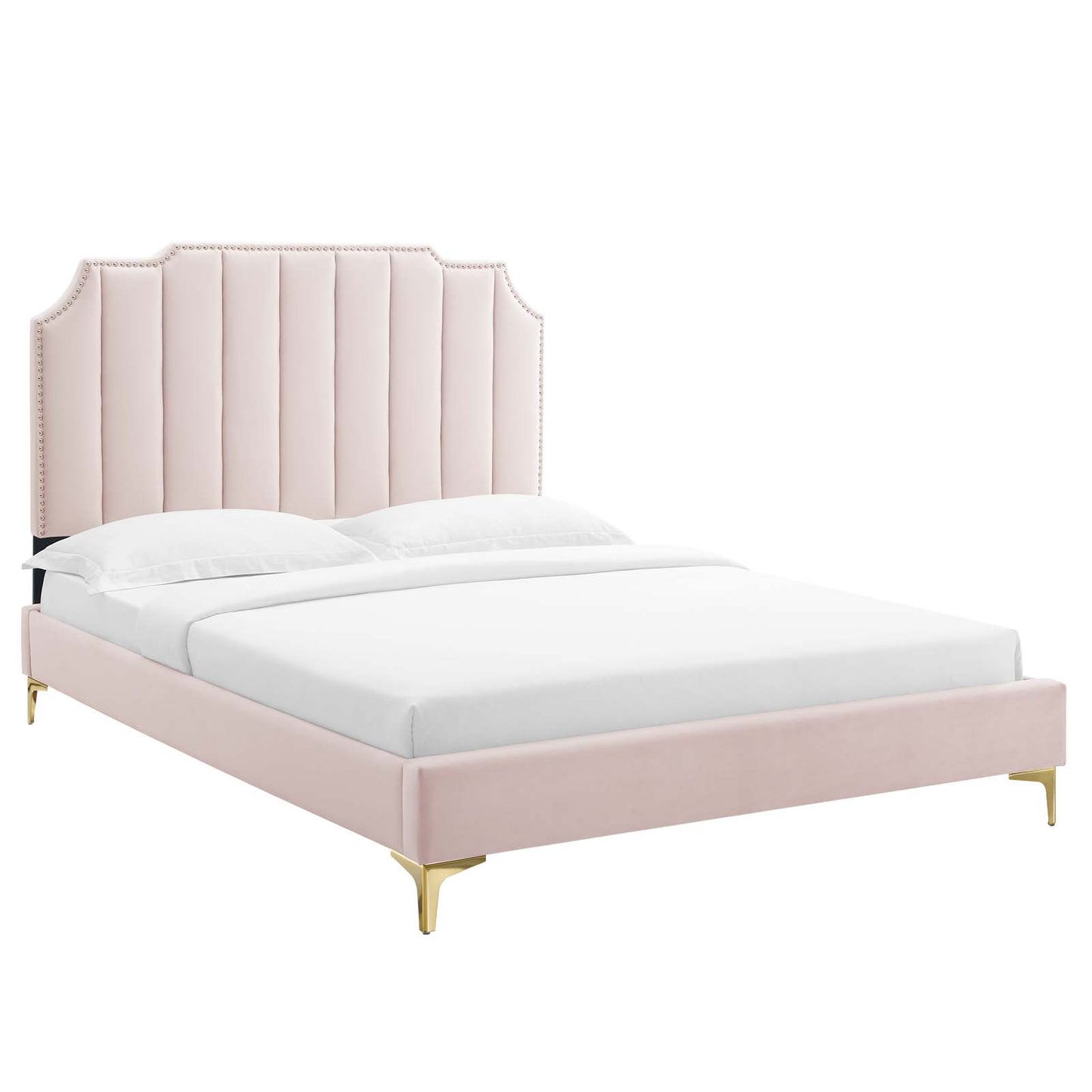 Colette Full Performance Velvet Platform Bed By Modway - MOD-6888 | Beds | Modishstore - 81