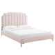 Colette Full Performance Velvet Platform Bed By Modway - MOD-6888 | Beds | Modishstore - 81