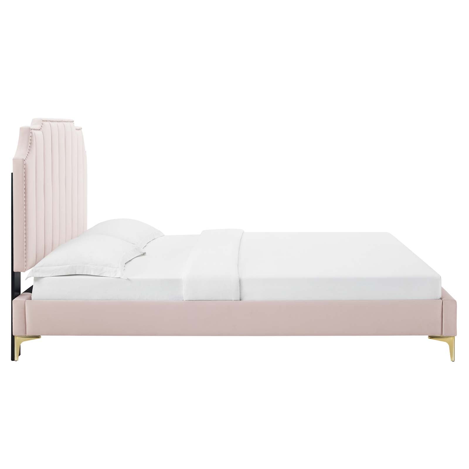 Colette Full Performance Velvet Platform Bed By Modway - MOD-6888 | Beds | Modishstore - 91