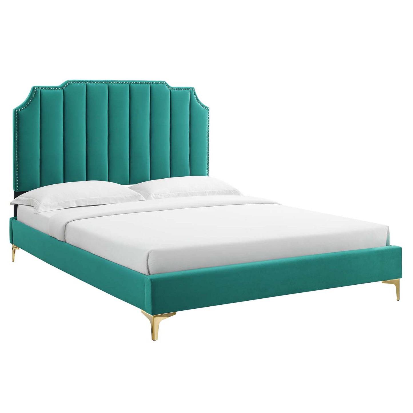 Colette Full Performance Velvet Platform Bed By Modway - MOD-6888 | Beds | Modishstore - 97
