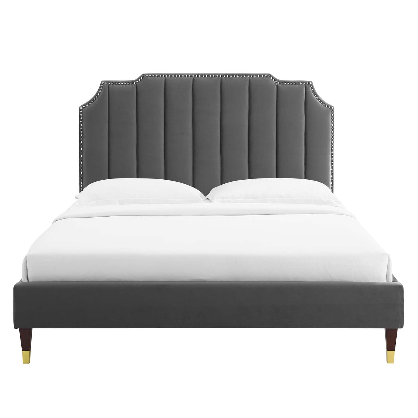 Colette Full Performance Velvet Platform Bed By Modway - MOD-6889 | Beds | Modishstore - 12