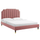 Colette Full Performance Velvet Platform Bed By Modway - MOD-6889 | Beds | Modishstore - 17