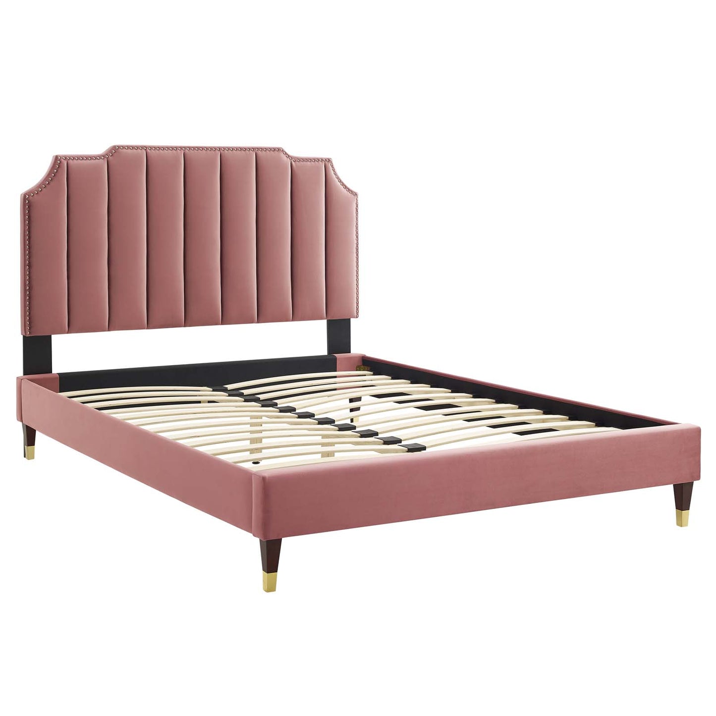 Colette Full Performance Velvet Platform Bed By Modway - MOD-6889 | Beds | Modishstore - 26
