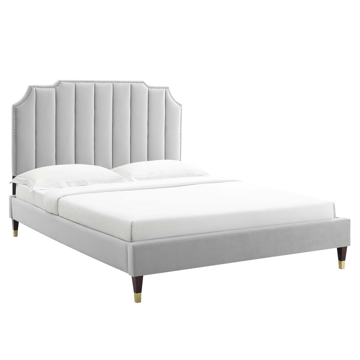 Colette Full Performance Velvet Platform Bed By Modway - MOD-6889 | Beds | Modishstore - 33