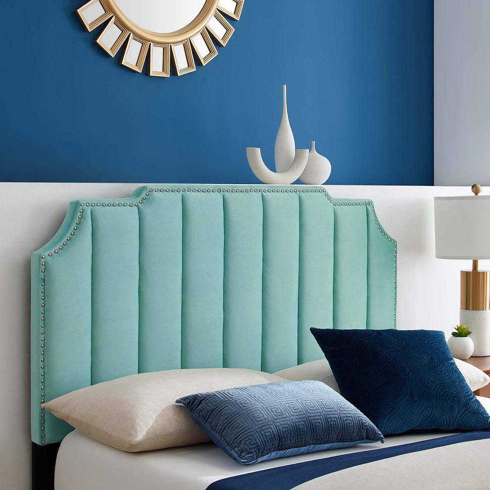 Colette Full Performance Velvet Platform Bed By Modway - MOD-6889 | Beds | Modishstore - 56