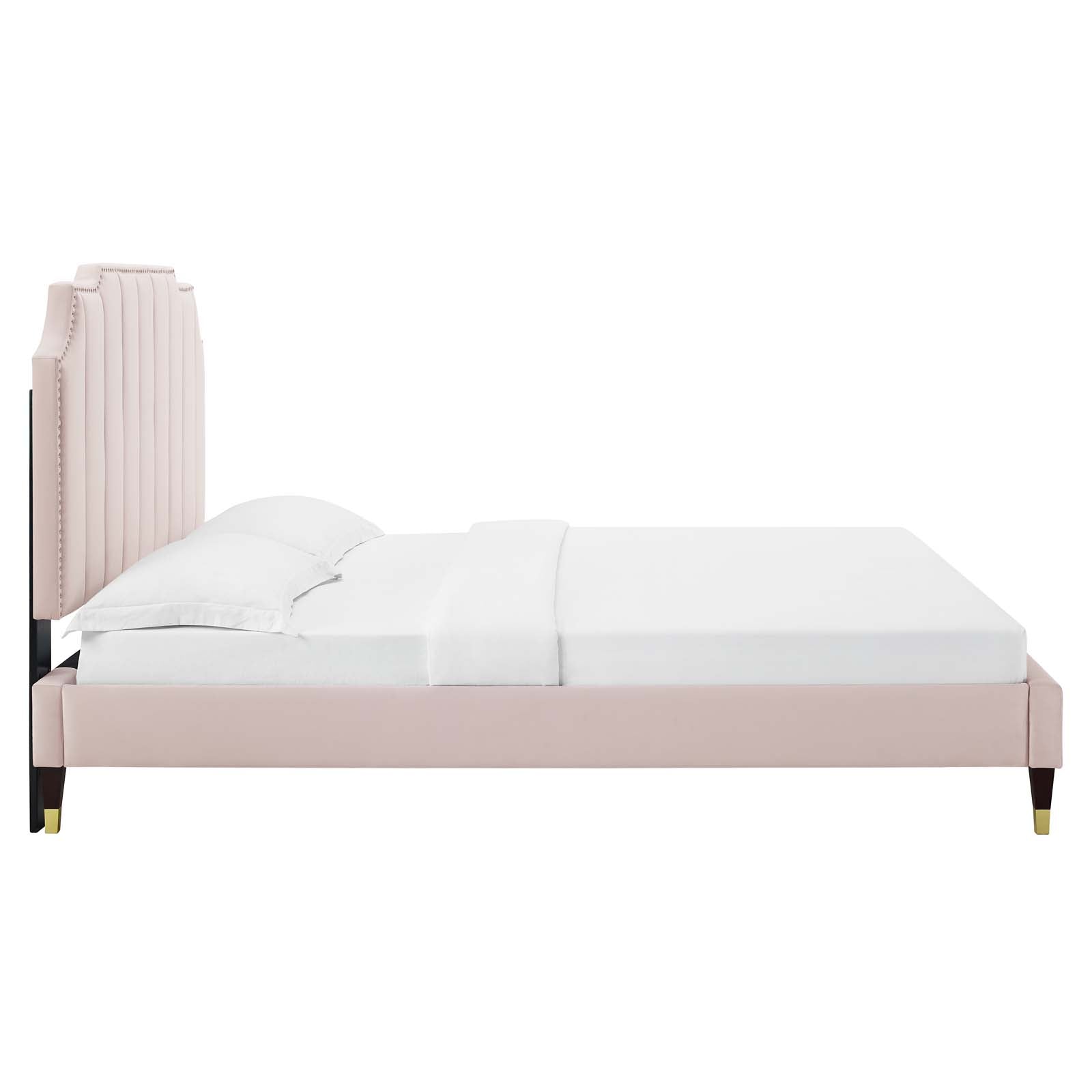 Colette Full Performance Velvet Platform Bed By Modway - MOD-6889 | Beds | Modishstore - 91
