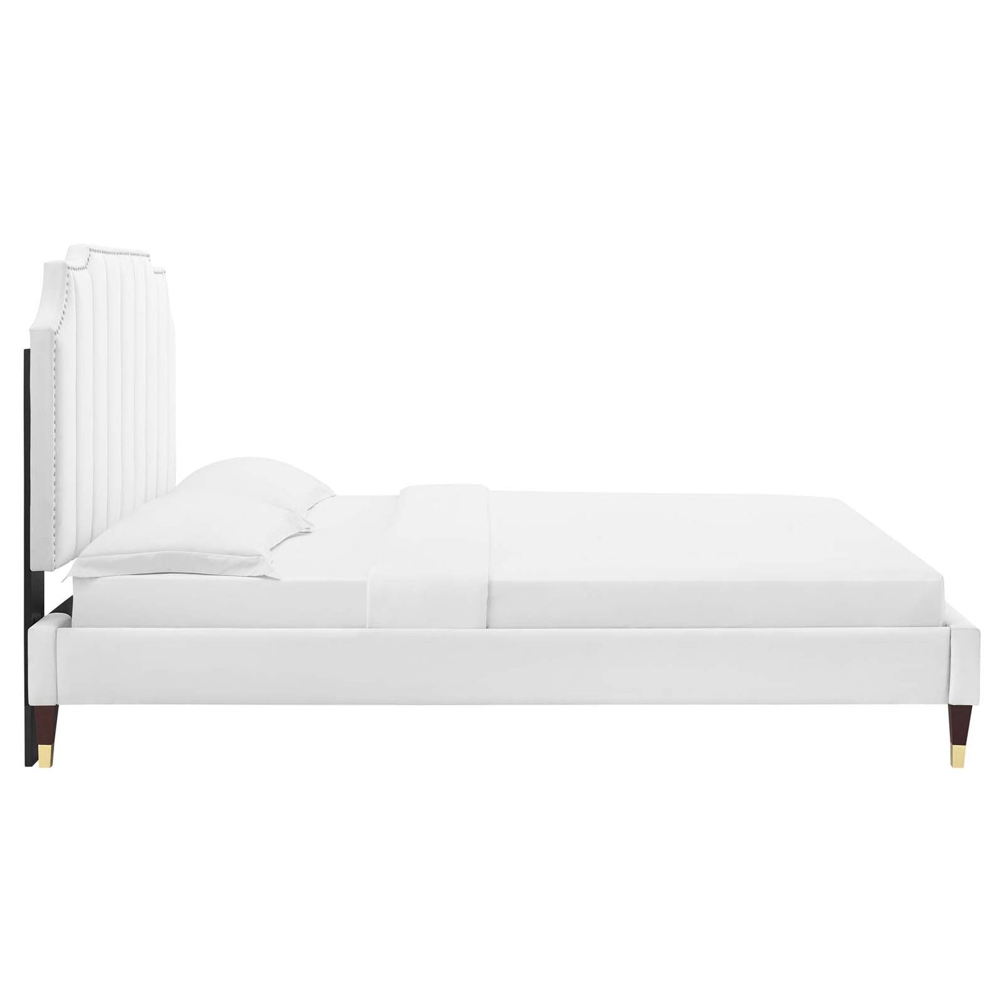 Colette Full Performance Velvet Platform Bed By Modway - MOD-6889 | Beds | Modishstore - 123