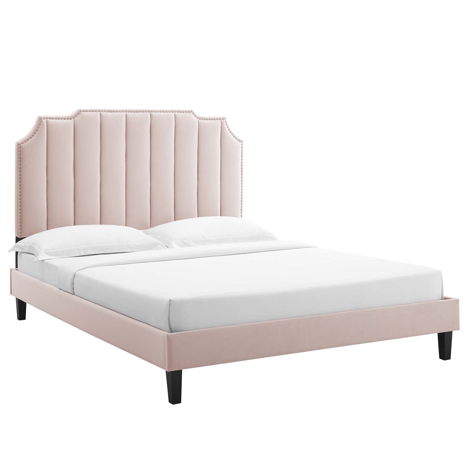 Colette Full Performance Velvet Platform Bed By Modway - MOD-6890 | Beds | Modishstore - 81