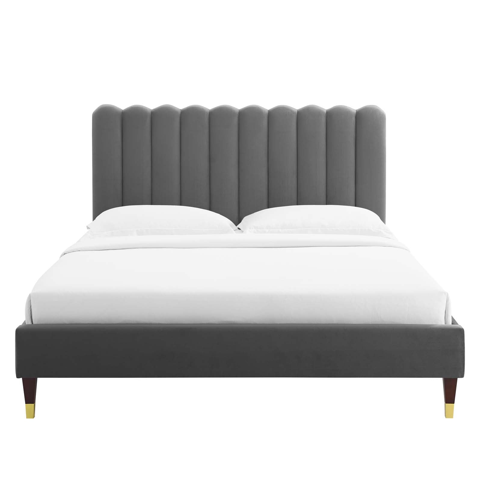 Reagan Full Performance Velvet Platform Bed By Modway - MOD-6892 | Beds | Modishstore - 12