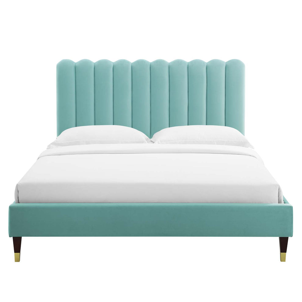 Reagan Full Performance Velvet Platform Bed By Modway - MOD-6892 | Beds | Modishstore - 60