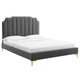 Colette King Performance Velvet Platform Bed By Modway - MOD-6894 | Beds | Modishstore - 2