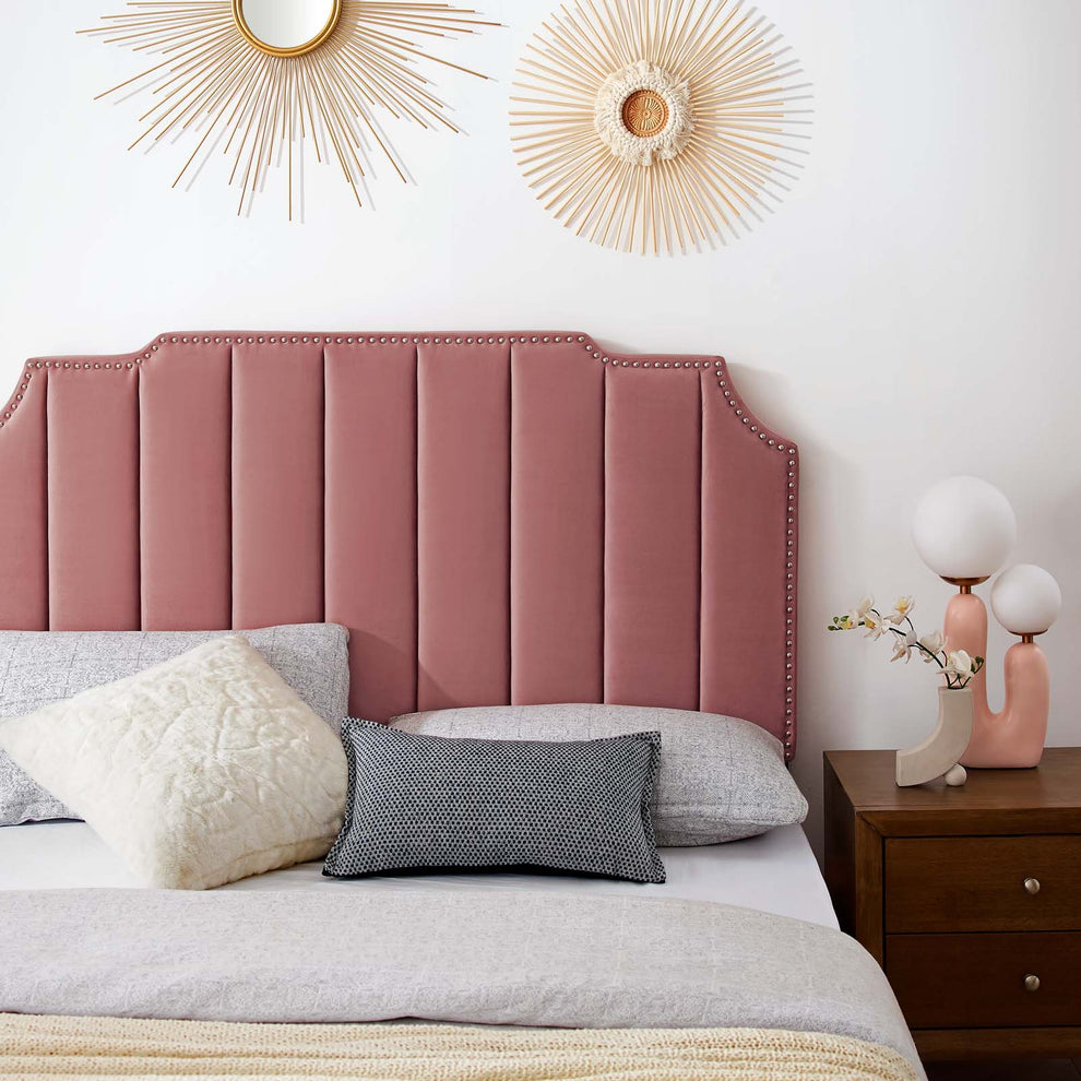 Colette King Performance Velvet Platform Bed By Modway - MOD-6894 | Beds | Modishstore - 24