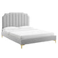 Colette King Performance Velvet Platform Bed By Modway - MOD-6894 | Beds | Modishstore - 33