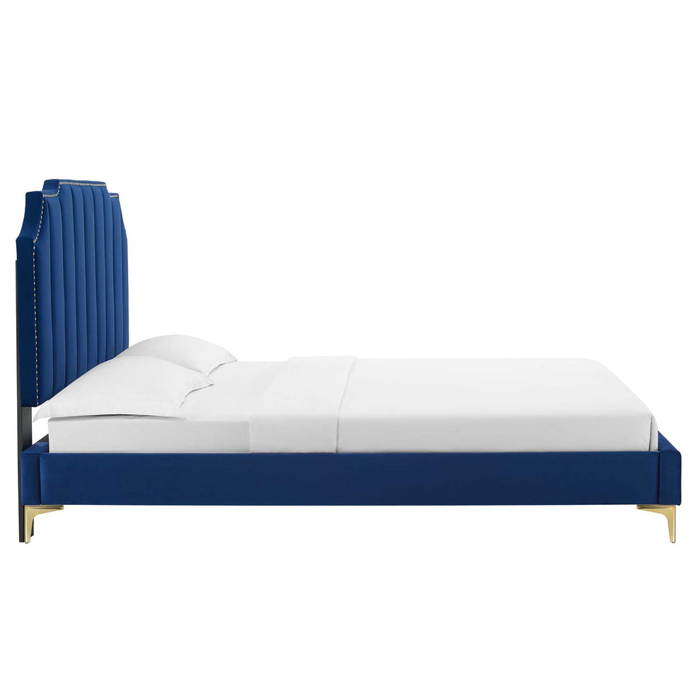 Colette King Performance Velvet Platform Bed By Modway - MOD-6894 | Beds | Modishstore - 75