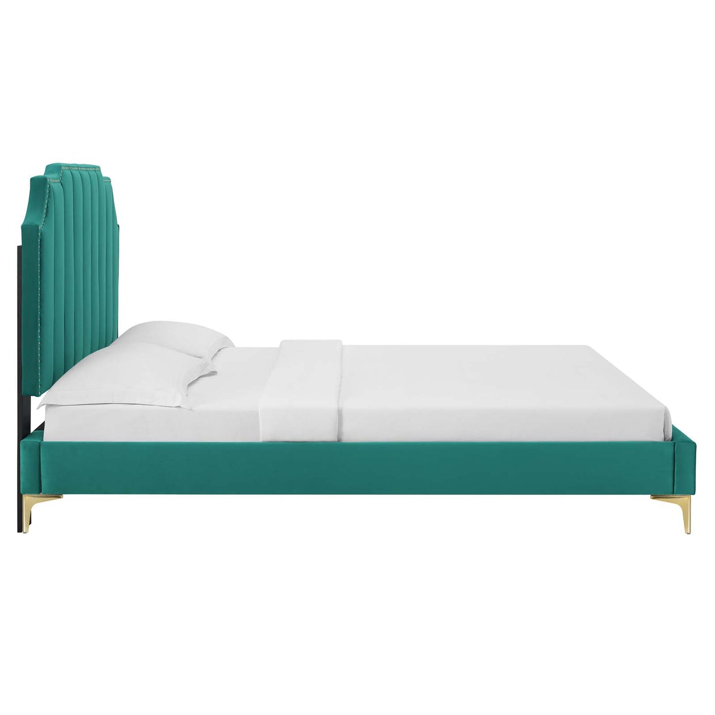 Colette King Performance Velvet Platform Bed By Modway - MOD-6894 | Beds | Modishstore - 107