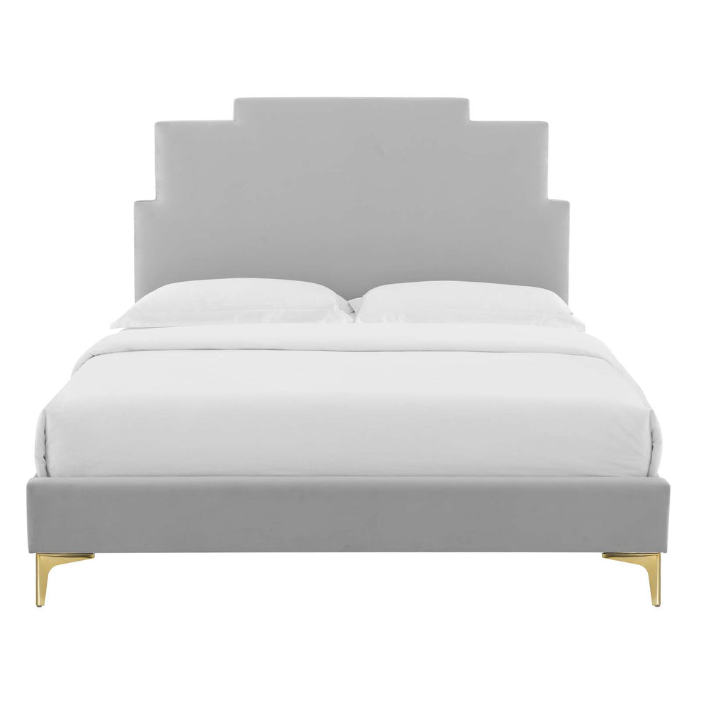 Lindsey Performance Velvet Twin Platform Bed By Modway - MOD-6895 | Beds | Modishstore - 31