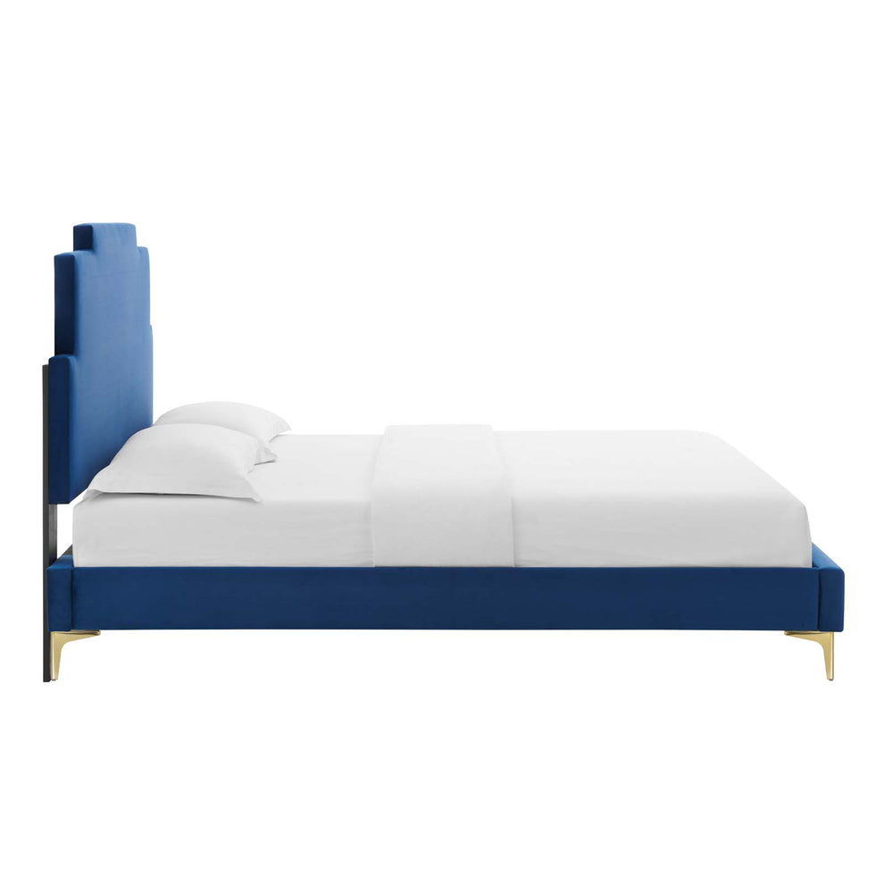 Lindsey Performance Velvet Twin Platform Bed By Modway - MOD-6895 | Beds | Modishstore - 52