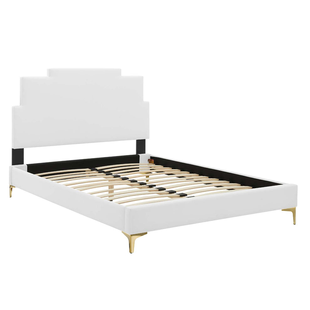 Lindsey Performance Velvet Twin Platform Bed By Modway - MOD-6895 | Beds | Modishstore - 82