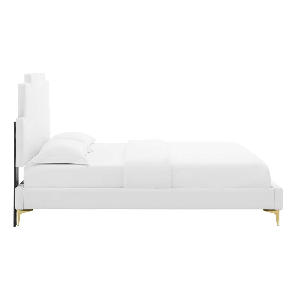 Lindsey Performance Velvet Twin Platform Bed By Modway - MOD-6895 | Beds | Modishstore - 85