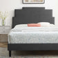 Lindsey Performance Velvet Twin Platform Bed By Modway - MOD-6897 | Beds | Modishstore - 4