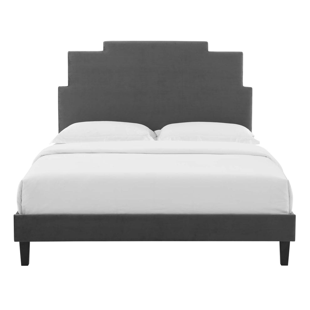 Lindsey Performance Velvet Twin Platform Bed By Modway - MOD-6897 | Beds | Modishstore - 9