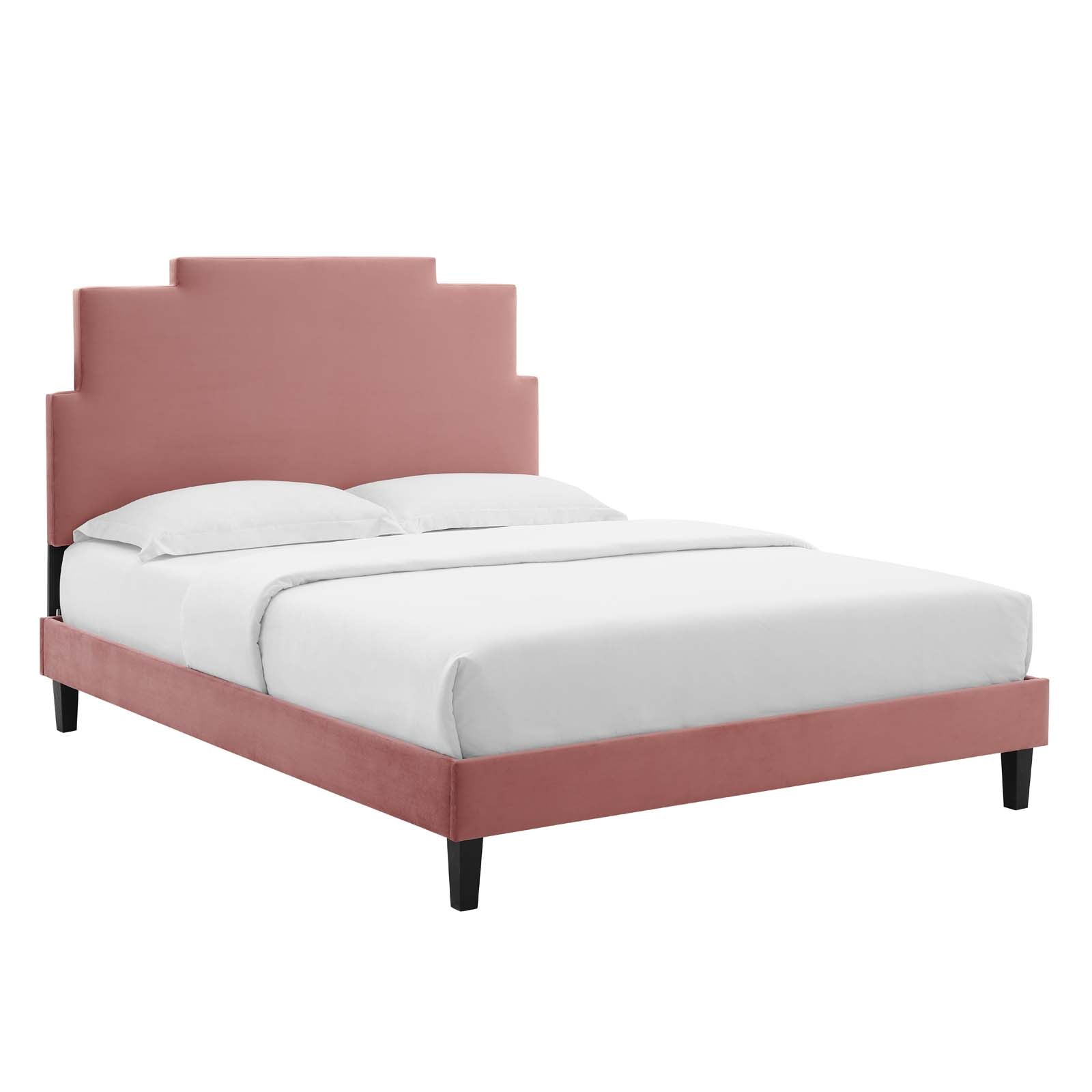 Lindsey Performance Velvet Twin Platform Bed By Modway - MOD-6897 | Beds | Modishstore - 12