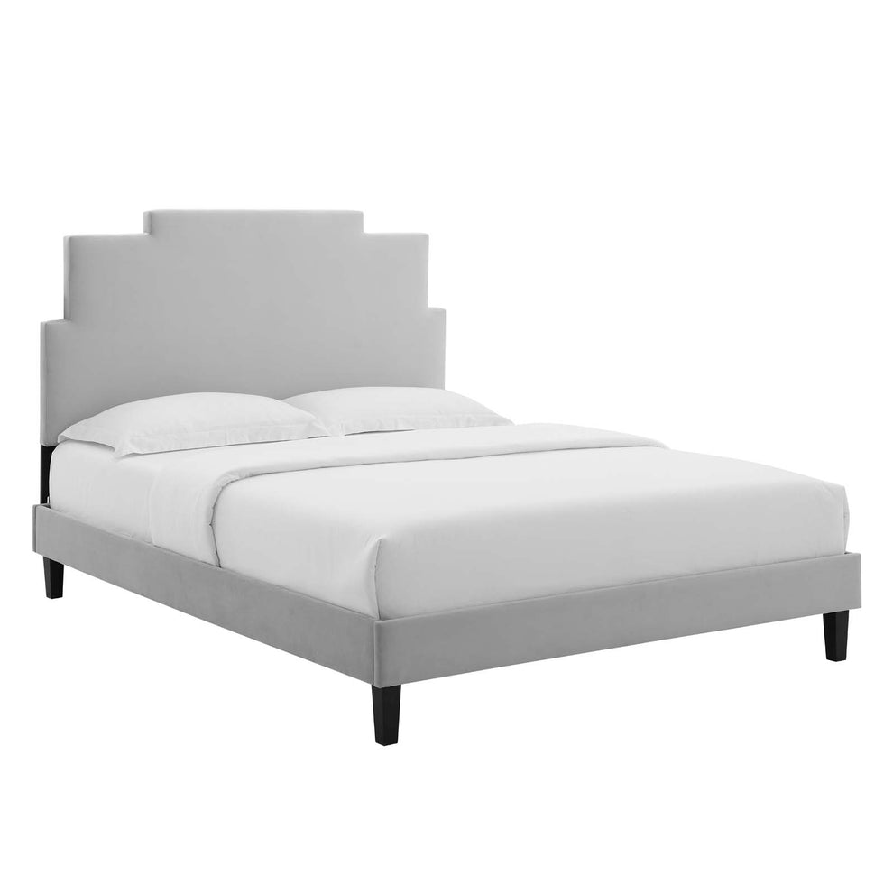 Lindsey Performance Velvet Twin Platform Bed By Modway - MOD-6897 | Beds | Modishstore - 23