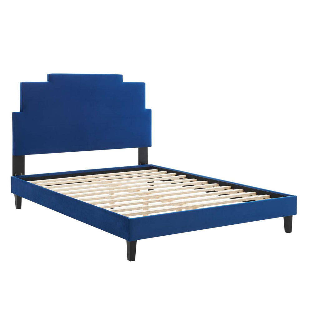 Lindsey Performance Velvet Twin Platform Bed By Modway - MOD-6897 | Beds | Modishstore - 49