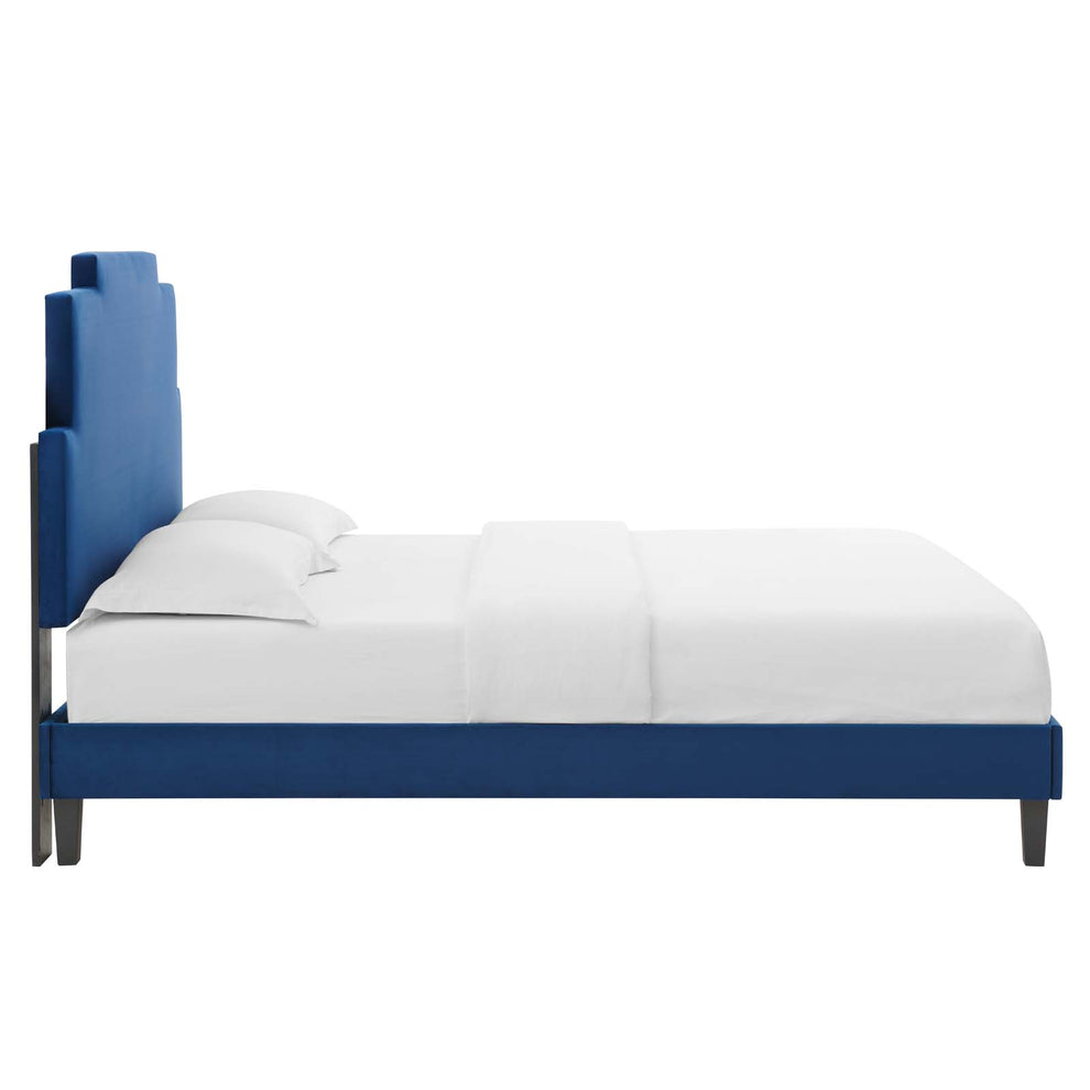 Lindsey Performance Velvet Twin Platform Bed By Modway - MOD-6897 | Beds | Modishstore - 52