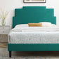 Lindsey Performance Velvet Twin Platform Bed By Modway - MOD-6897 | Beds | Modishstore - 69