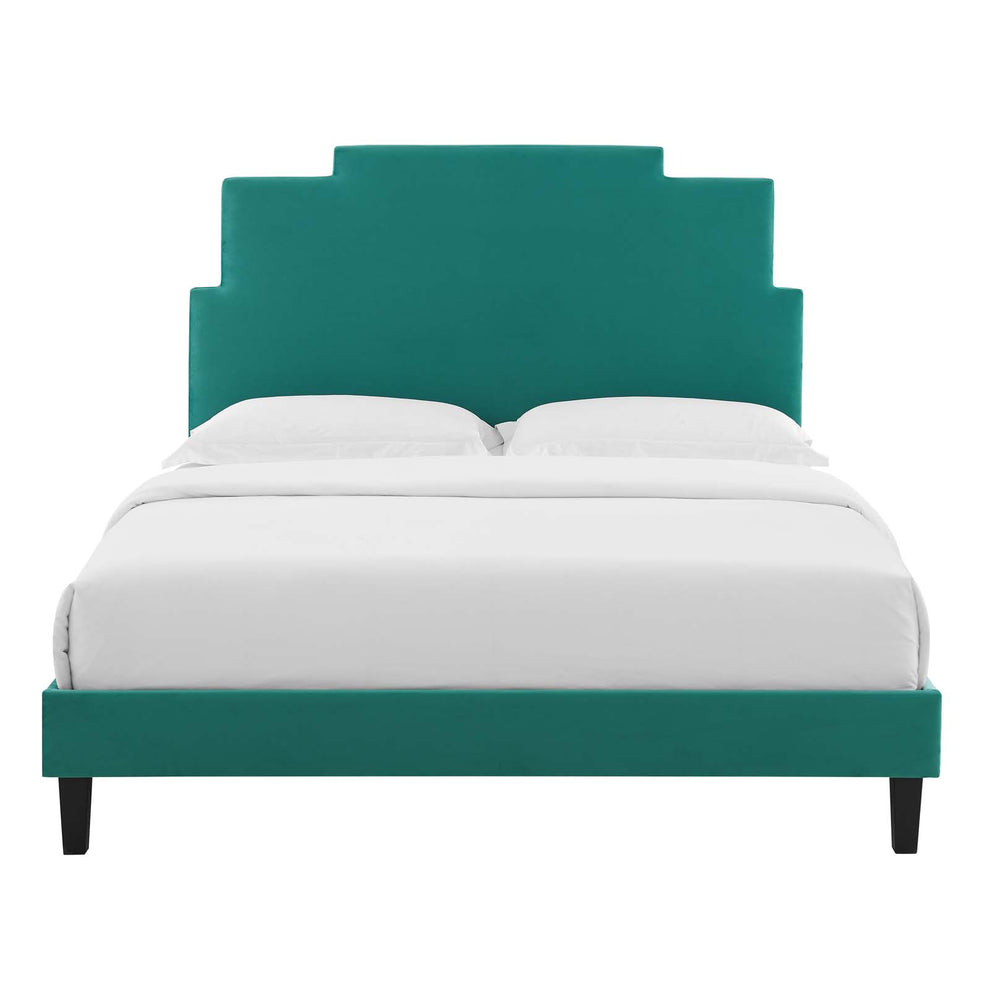 Lindsey Performance Velvet Twin Platform Bed By Modway - MOD-6897 | Beds | Modishstore - 75