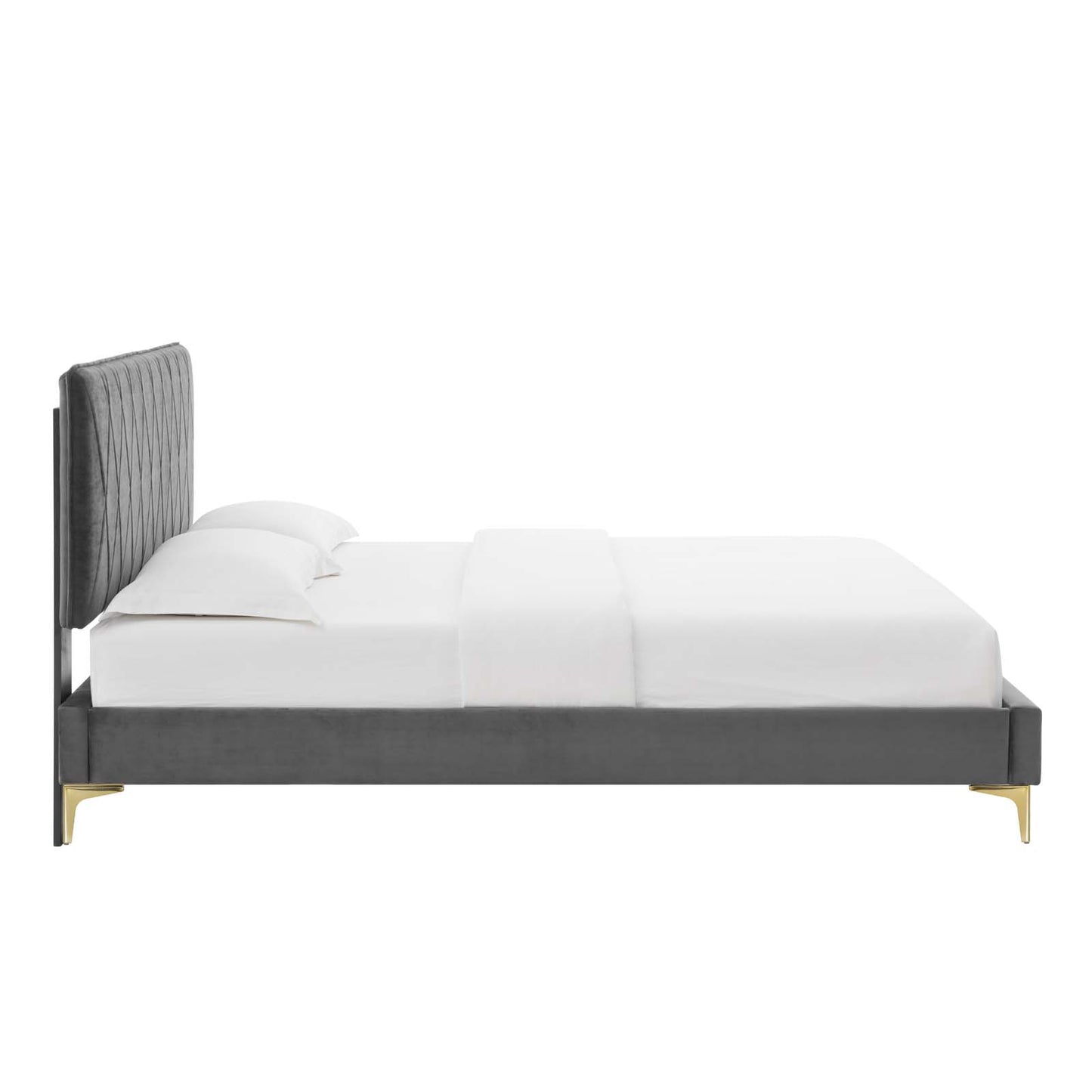 Modway Phillipa Performance Velvet Twin Platform Bed - MOD-6898 | Beds | Modishstore - 6