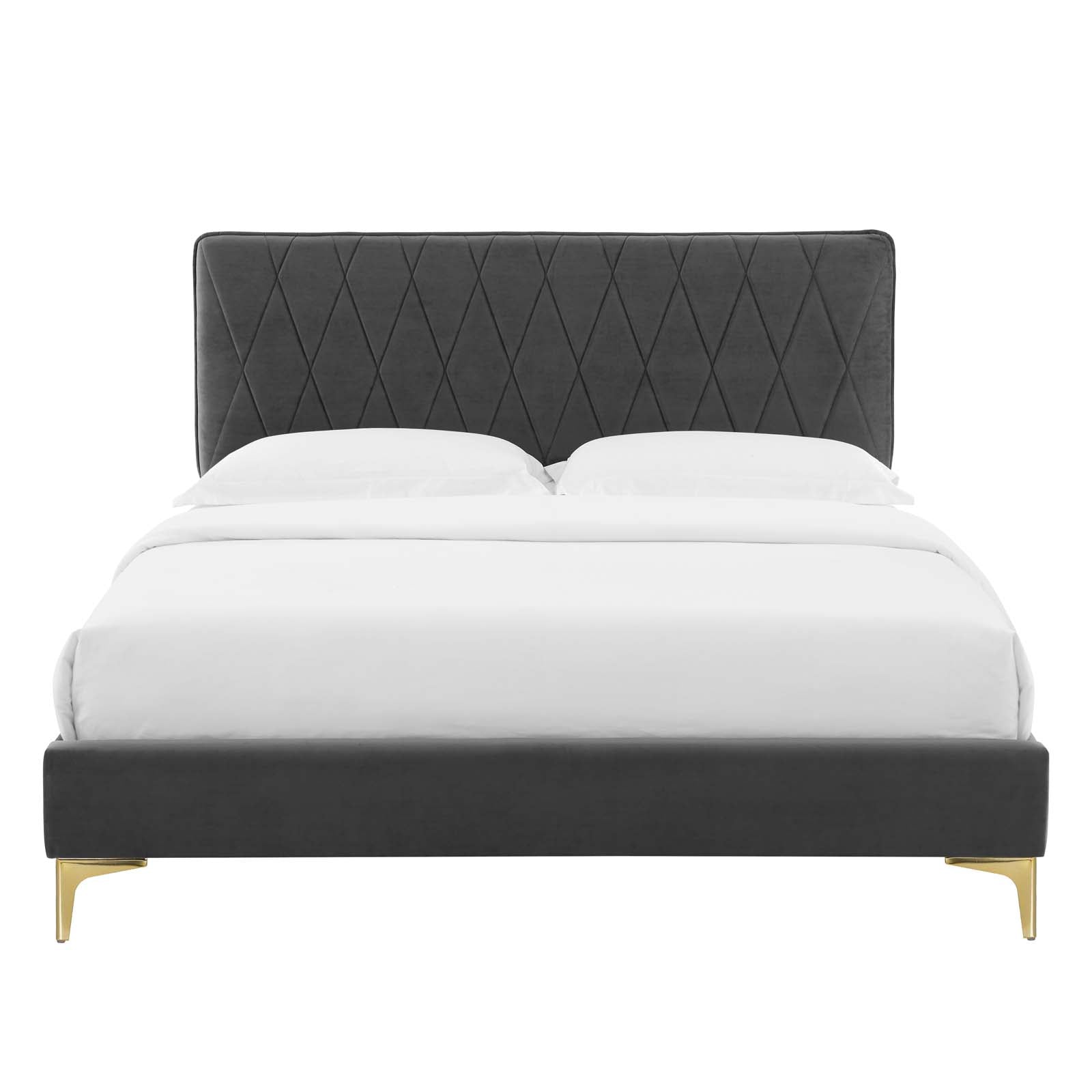 Modway Phillipa Performance Velvet Twin Platform Bed - MOD-6898 | Beds | Modishstore - 7