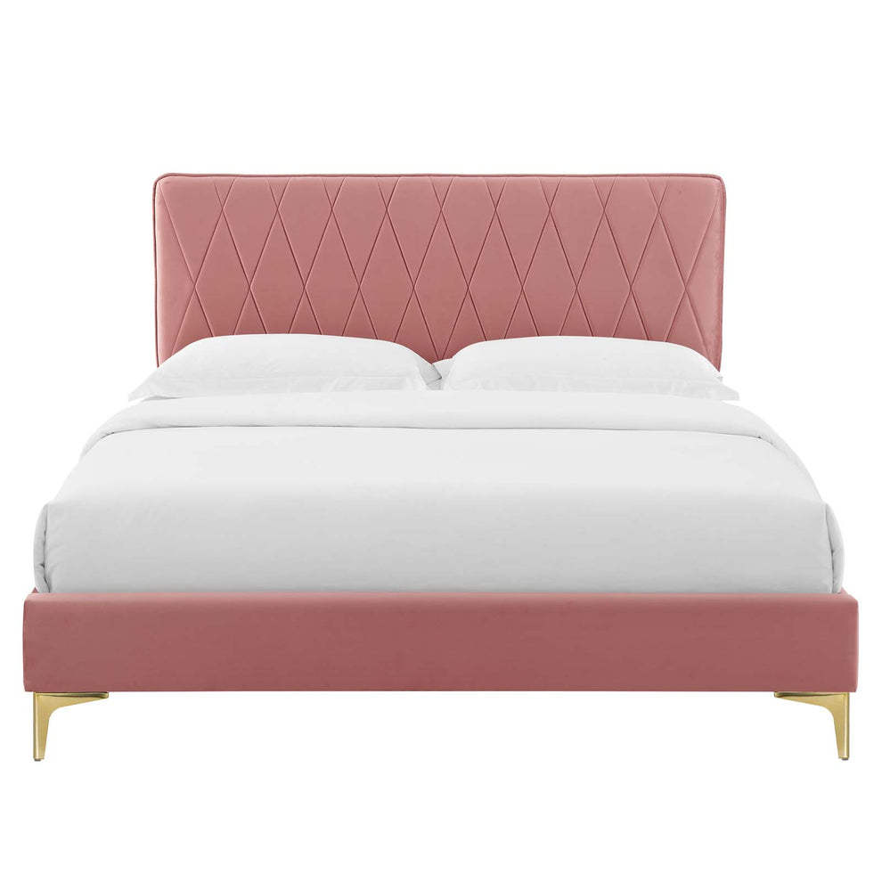 Modway Phillipa Performance Velvet Twin Platform Bed - MOD-6898 | Beds | Modishstore - 14