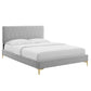 Modway Phillipa Performance Velvet Twin Platform Bed - MOD-6898 | Beds | Modishstore - 16
