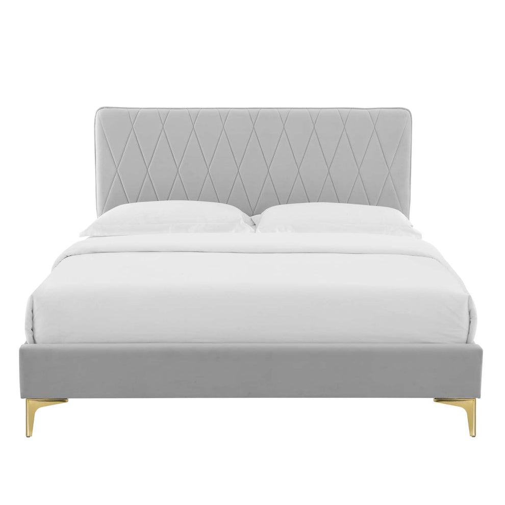 Modway Phillipa Performance Velvet Twin Platform Bed - MOD-6898 | Beds | Modishstore - 21