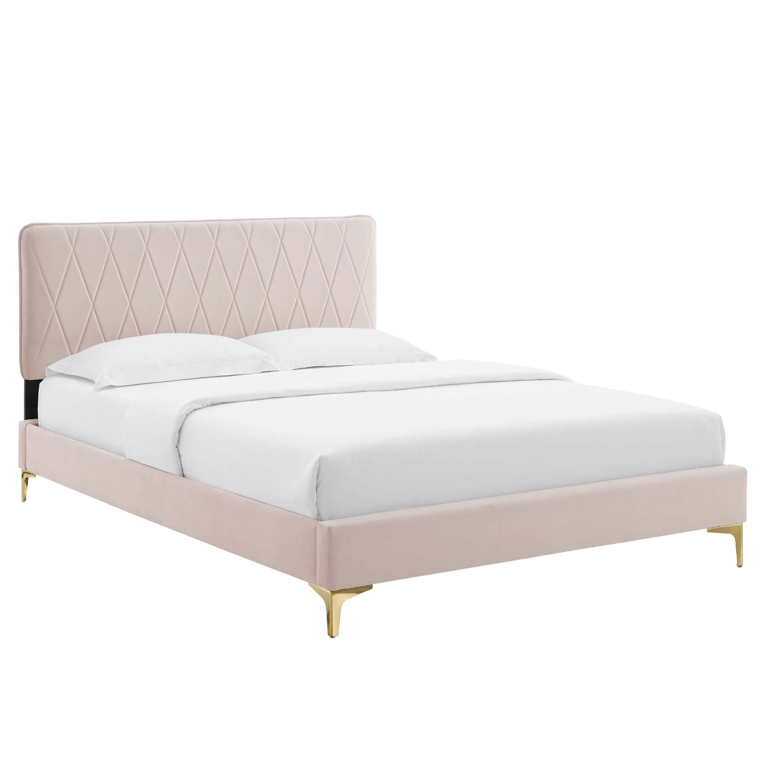 Modway Phillipa Performance Velvet Twin Platform Bed - MOD-6898 | Beds | Modishstore - 37