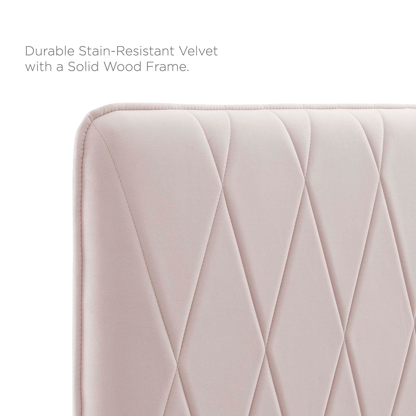 Modway Phillipa Performance Velvet Twin Platform Bed - MOD-6898 | Beds | Modishstore - 40